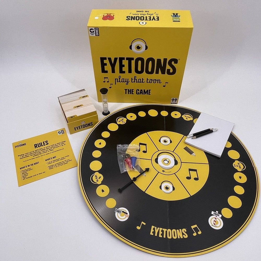EYETOONS Full Size Board Game Music Song Hum Draw Guess Trivia 2016 Complete